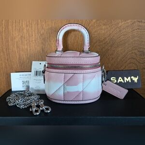 Coach Pink Tie-Dye Quilted Trail Bag 12